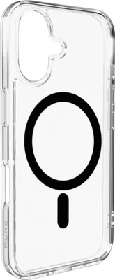 Zdjęcie produktu dla Etui Puro Lite Mag Tpu+Pc Kompatybilne Z Magsafe Na Iphone 17 - Przezroczyste Z Czarnym Pierścieniem