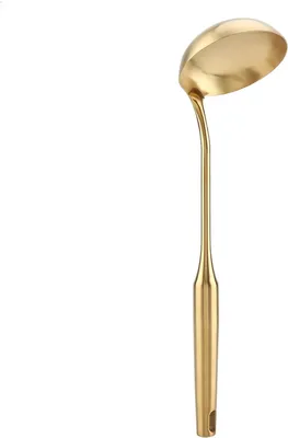 Image de Cuillère à soupe en acier inoxydable Spatule de cuisine Outil de cuisson Gold 04#