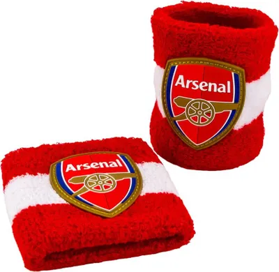 Produktbild von Arsenal FC - Baumwolle Armband 2er-Pack Wappen BS4030 (Einheitsgröße) (Rot/Weiß)