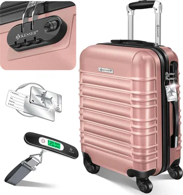 Produktbild von KESSER® Reisekoffer Hartschalen Koffer mit Zahlenschloss, Waage + Gepäckanhänger