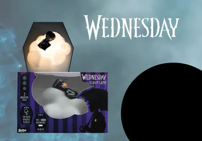 Zdjęcie produktu dla Wednesday - Dekoracyjna Chmura Świetlna Na Akumulator - 15 Cm