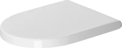 Produktbild von Duravit WC-Sitz Starck 3 mit SoftClose Scharniere Edelstahl, weiß, 0063890000