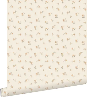 Immagine prodotto di ESTAhome carta da parati fiori retrò vintage beige sabbia 53 cm x 10.05 m
