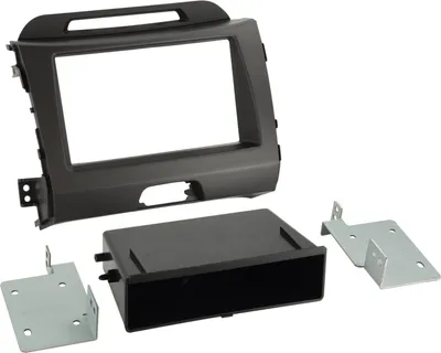 Zdjęcie produktu dla panel radia 2-DIN ze schowkiem Kia Sportage 3 (SL) 2010 -> 2015 | ciemnoszary