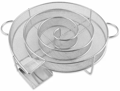 Image de Générateur de fumée froide - Boîte à fumer - Boîte à fumer en acier inoxydable - Panier à fumer en acier inoxydable 304 - Générateur de fumée - Copeaux de fumage - Fumage à froid - Accessoires pour barbecue Kamado