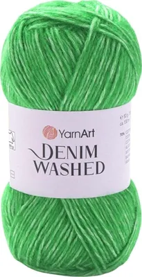 Produktbild von Yarn Art Denim Washed 909 Dark Green Strickgarn