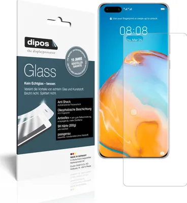 Zdjęcie produktu dla 2x folia ochronna do Huawei P40 matowa - folia antywstrząsowa 9H dipos Glass szkło plastikowe