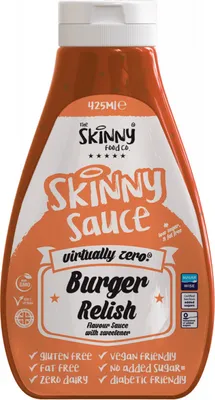 Produktbild von Skinny Foods Skinny Sauces (425ml) Burger Relish - Funktionelle Lebensmittel - Soßen/Sirupe