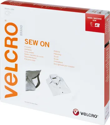 Obrázek produktu pro VELCRO® páska s háčkem a smyčkou pro přišívání, háček a smyčka 30 mm x 10 m černá