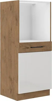 Immagine prodotto di Armadietto da cucina per forno da incasso VANYA - larghezza 60 cm, bianco / rovere lancelot