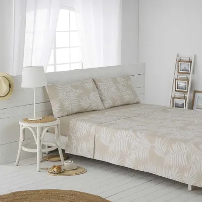 Produktbild von ARTean Bettwäsche-Set aus Baumwolle, beige, 160 x 190/200 cm, 100% Baumwolle