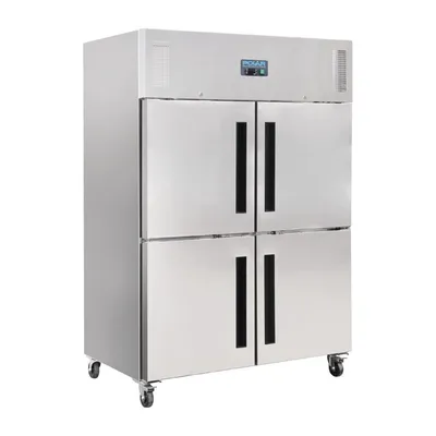 Produktbild von Polar Serie G Gefrierschrank Edelstahl mit geteilten Türen 1200L