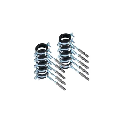 Produktbild von ScarMaxx 10 Stück Schraubrohrschellen Rohrschelle Stahl verzinkt, 5/4" Rohrschellen Gelenkrohrschellen