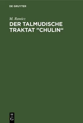 Produktbild von Der talmudische Traktat "Chulin"