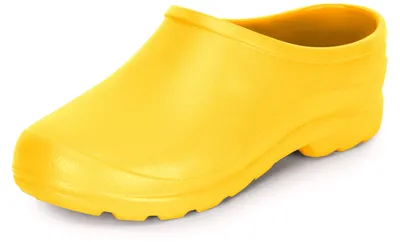 Produktbild von Ladeheid Damen und Herren leichte Eva Clogs Gartenclogs Gartenschuhe LADW001 (Gelb 1032, 37)