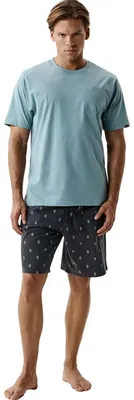 Immagine prodotto di Pigiama da uomo Atlantic, 100% cotone, confortevole, blu navy, taglia XXL