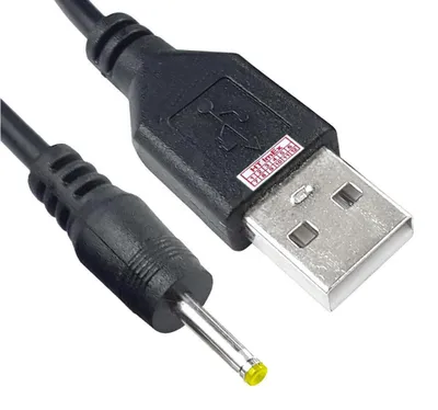 Produktbild von USB Stromkabel 2.5mm x 0.8mm DC Hohlstecker Ladekabel für Tablet PC Notebook 5V USB-A