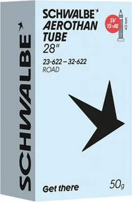 Produktbild von Schwalbe Schlauch Aerothan SV15 AE Fahrradschlauch 23/32-622 - Ultraleicht 52...