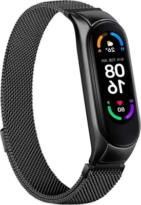 Produktbild von Edelstahl Mesh Armband für Aktivitätstracker schwarz