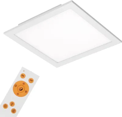 Produktbild von LED Deckenleuchte Panel dimmbar CCT inkl. Fernbedienung 18W Kunststoff Briloner