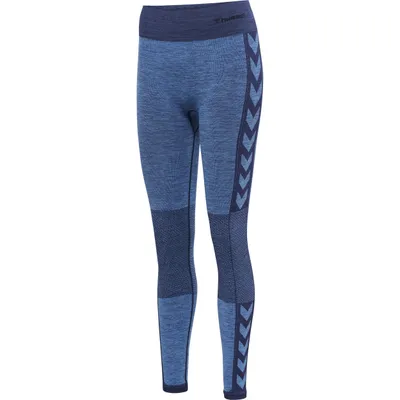 Produktbild von HUMMEL hmlCLEA SEAMLESS MID WAIST TIGHTS, CABERNET/APPLE BUTTER MELANGE, S