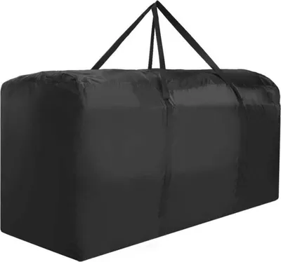 Produktbild von ASKSA Aufbewahrungstasche Schutzhülle Auflagen Gartenauflagen Wasserabweisende Tragetasche, Schwarz (173 x 76 x 51 cm)