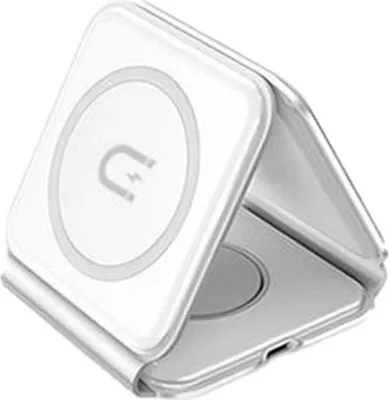 Immagine prodotto di . Ładowarka indukcyjna 3w1 Dudao A11N 15W - biała + kabel USB-C / USB-C