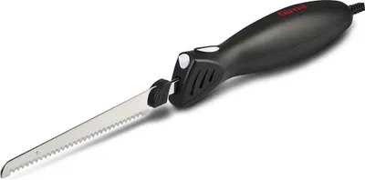 Produktbild von Girmi CT10 Elektromesser 45W schwarz Edelstahl für Brot und Fleisch 2 Klingen