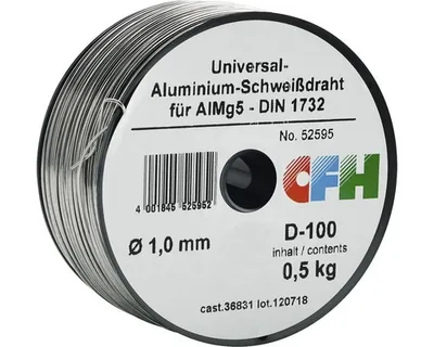 Produktbild von Aluminium-Schweißdraht CFH Ø 1 mm 0,5 KG