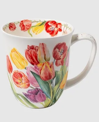 Produktbild von Kaffeebecher Tulpenpracht, Tasse, Blumen, Tulpen, Garten, Geschenkidee