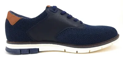 Imagen del producto de Zapatos deportivos Bugatti Sandmann para hombre, tipo zapatillas, con cordones, color azul, para uso casual