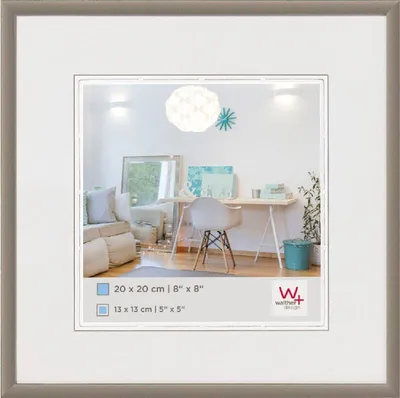 Zdjęcie produktu dla Walther Ramka z tworzywa sztucznego New Lifestyle 10x10 cm stal jasnoszary