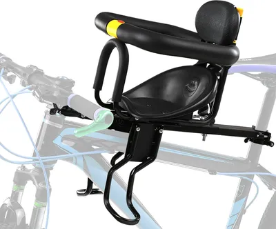 Produktbild von Sicherheit Kindersitze Fahrrad Fahrrad vorne Babysitze Kindersattel mit Fußpedalen Unterstützung Rückenlehne für MTB Rennrad Fahrrad