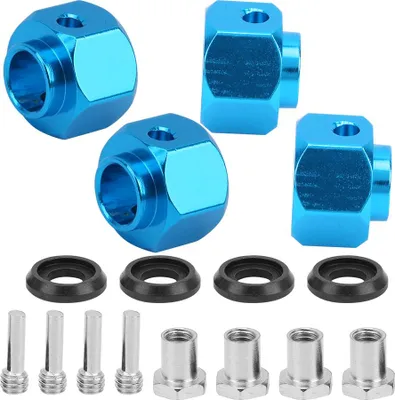 Obrázok produktu pre Hliníková zliatina 9 mm šesťhranný náboj kolesa rozšírený konektor pre TRAXXAS TRX4 TRX6 1/10 RC Carblue