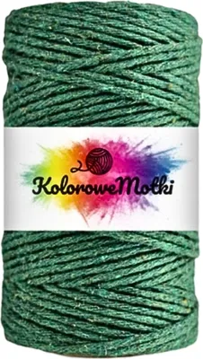 Produktbild von Makramee Garn Grün 2mm 60m | Naturliche Stark, Baumwollgarn, Baumwollschnur, Perfekt für Basteln