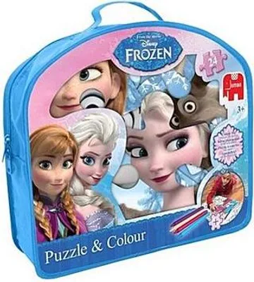 Produktbild von Jumbo 17442 - Disney Frozen - Puzzle and Colour