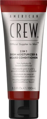 Produktbild von American Crew 2-in-1 Hautfeuchtigkeitspflege und Bartpflege, Bartcreme, 100 ml, Tube, Aqua/Wasser/Eau, Cyclopentasiloxane, Butylene Glycol, Polyacrylamide, Panthenol, C12-15 Alkyl..., 1 Stück(e)