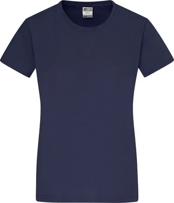 Produktbild von Ladies' Slim Fit-T Figurbetontes Rundhals-T-Shirt navy, Gr. S