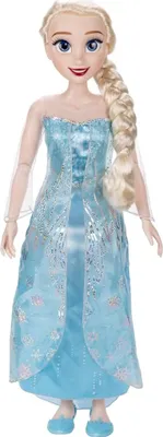 A full-body studio shot of a doll.