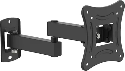 Obrázek produktu pro Držák na zeď pro televizory o velikosti 10-27 palců - Televize - Držák na zeď pro ploché a zakřivené televizory - Standard VESA 75x75 mm až 100 x 100 mm - Nosnost do 15 kg - S možností naklápění (-15°)