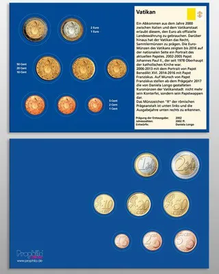 Produktbild von Prophila Collection 10 Münz-Tabletts Vatikan