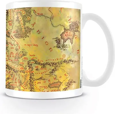 Produktbild von PYRAMID The Lord Of The Rings (Middle Earth), Einzelbild, 0,315 l, Becher, Universal, Mehrfarbig, Weiß, Keramik