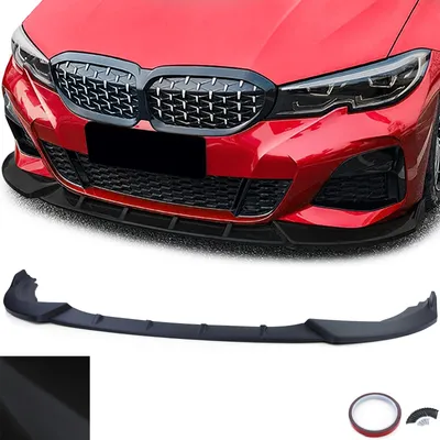 Produktbild von Lippe Frontspoiler Spoiler schwarz matt für BMW 3er G20 G21 ab 2018 mit M-Paket