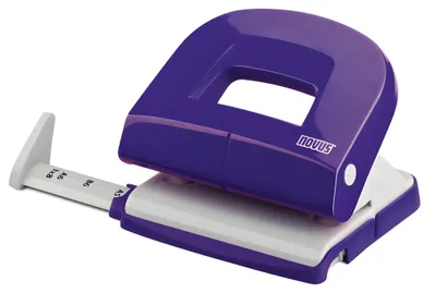 Produktbild von Novus Bürolocher E 216 fresh,bis 16 Blatt fresh violett/grau, Anschlagschiene