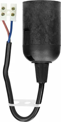 Produktbild von E27-Ersatzfassung, schwarz – ON-E27-20/B