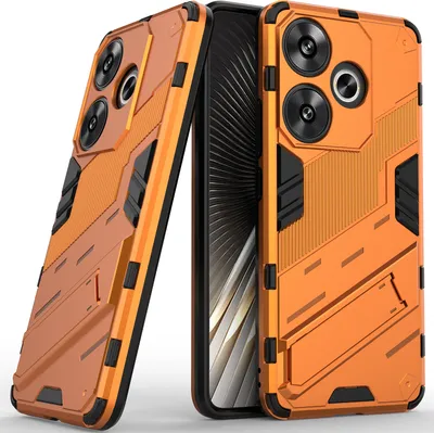Produktbild von Armor Hülle für Xiaomi Redmi Turbo 3 Hybrid PC TPU Bumper Stoßfestes Schutzhülle mit Standfunktion Weiß