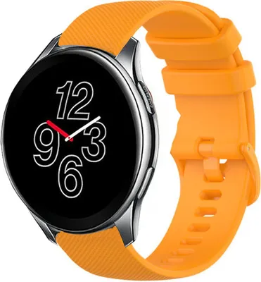 Produktbild von Strap-it OnePlus Watch Luxus-Silikonarmband (Orange)