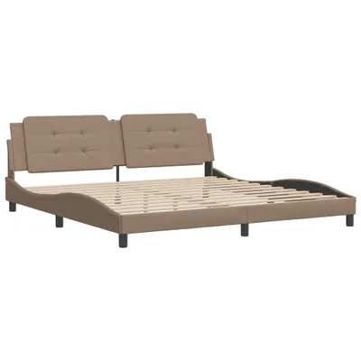 Produktbild von Bettgestell ohne Matratze "Zadar" Cappuccino-Braun 200x200 cm Kunstleder