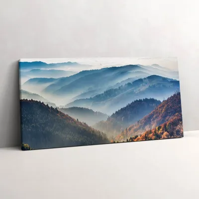 Produktbild von Berglandschaft – Leinwandbild Wandbild – 100x50 cm – Leinwandbilder – Wandbilder – Schlafzimmer – Flur