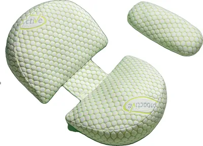 Obrázek produktu pro Těhotenský polštář, ergonomický design, snímatelný pratelný potah, B bavlna zelená
